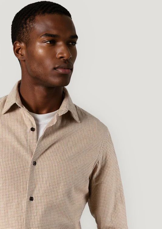 Sand check casual shirt