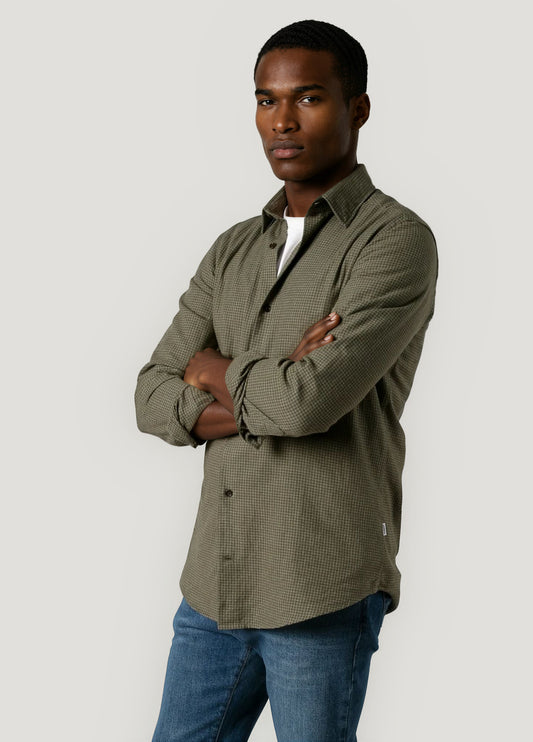 Green plaid sport shirt