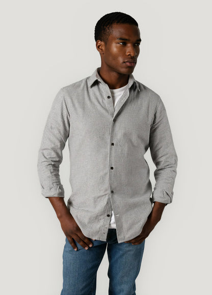 Gray plaid sport shirt