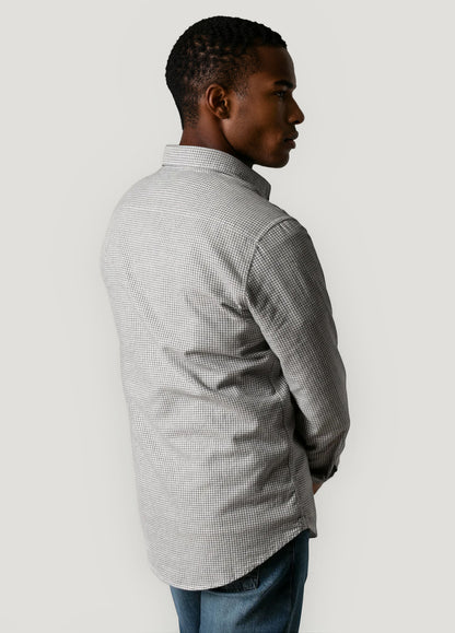 Gray plaid sport shirt