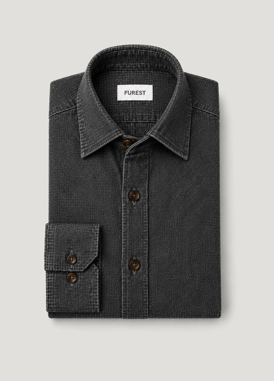 Camisa sport denim antracita