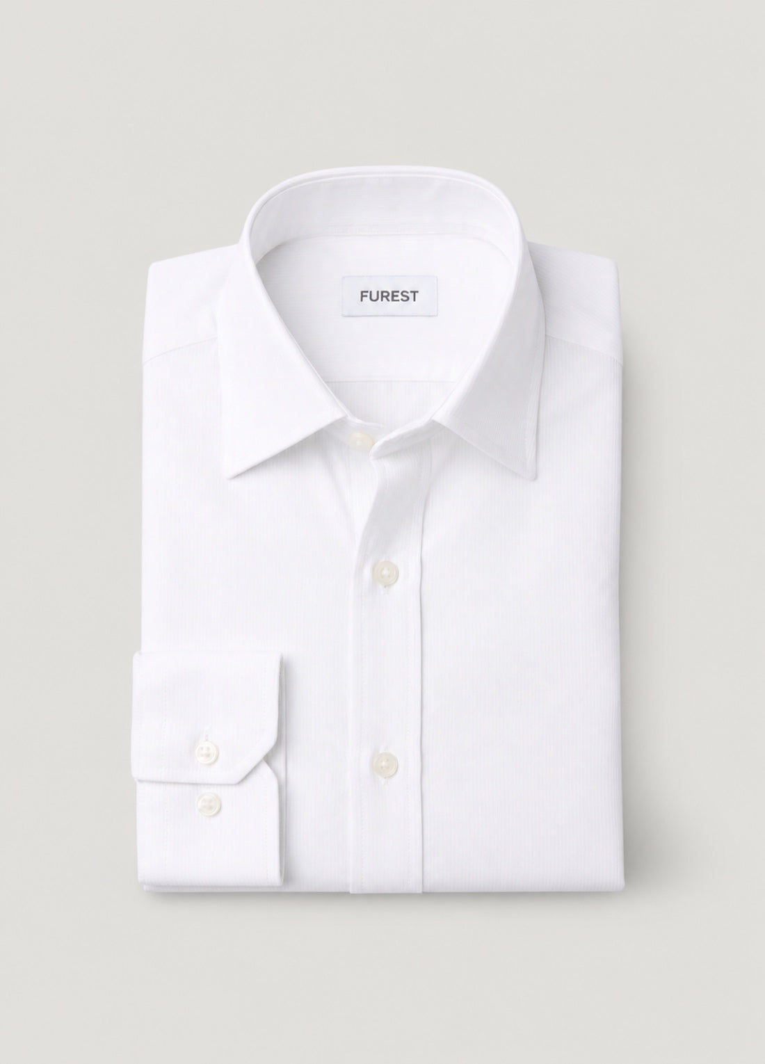 White twill casual shirt