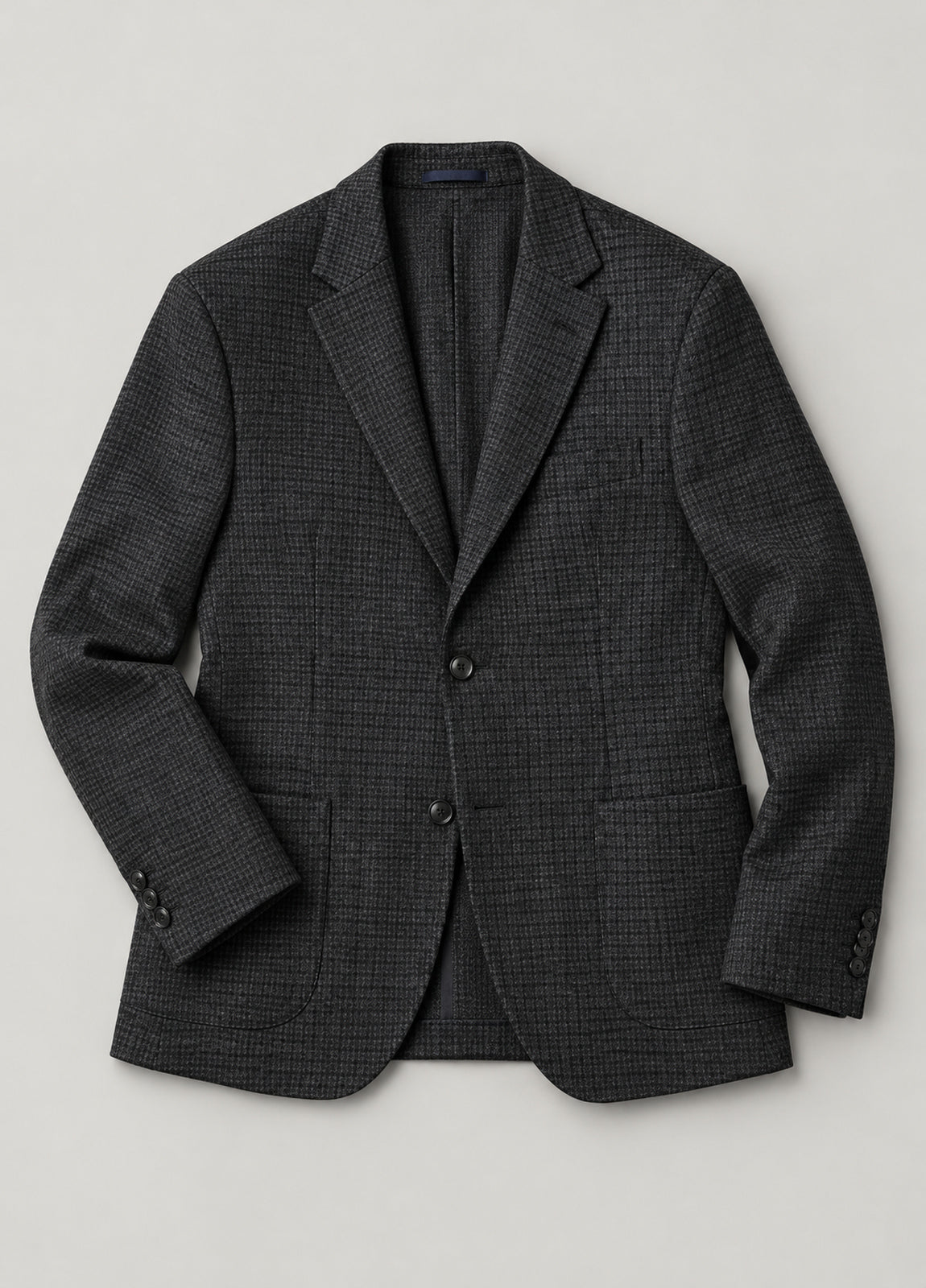 Americana vestir cuadros gris