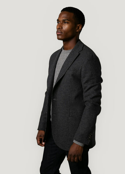Grey checked blazer