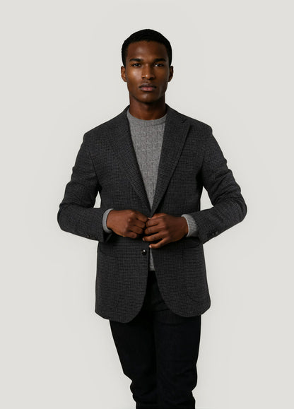 Grey checked blazer