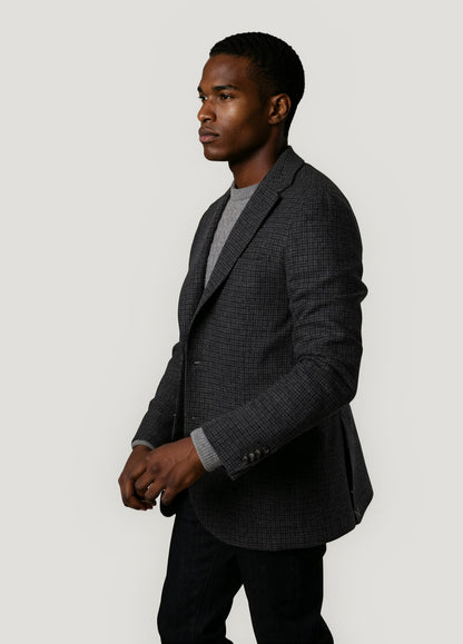 Grey checked blazer