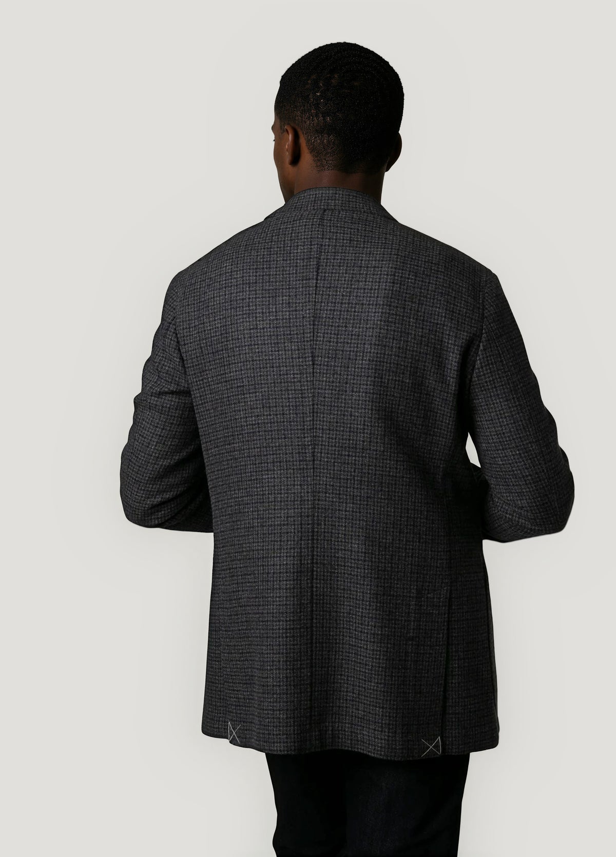 Grey checked blazer