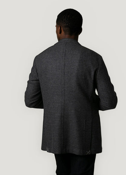 Grey checked blazer