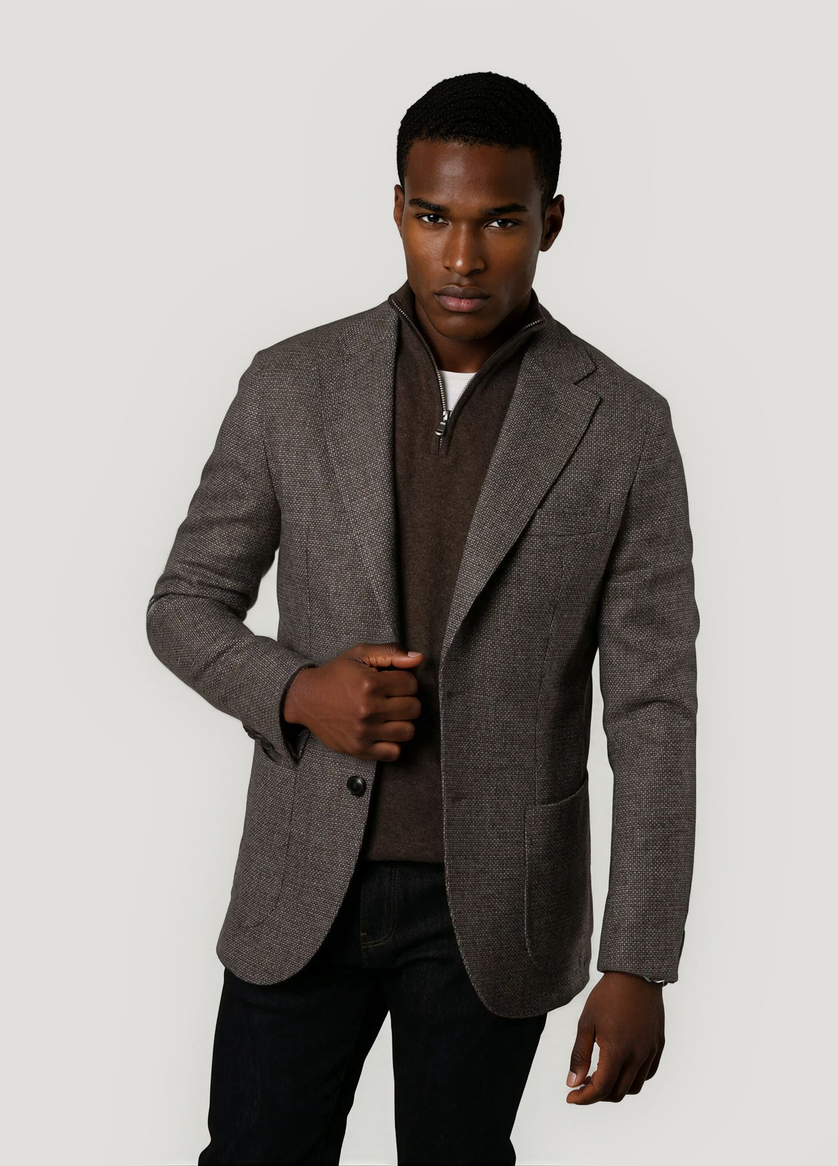 Toasted texture blazer