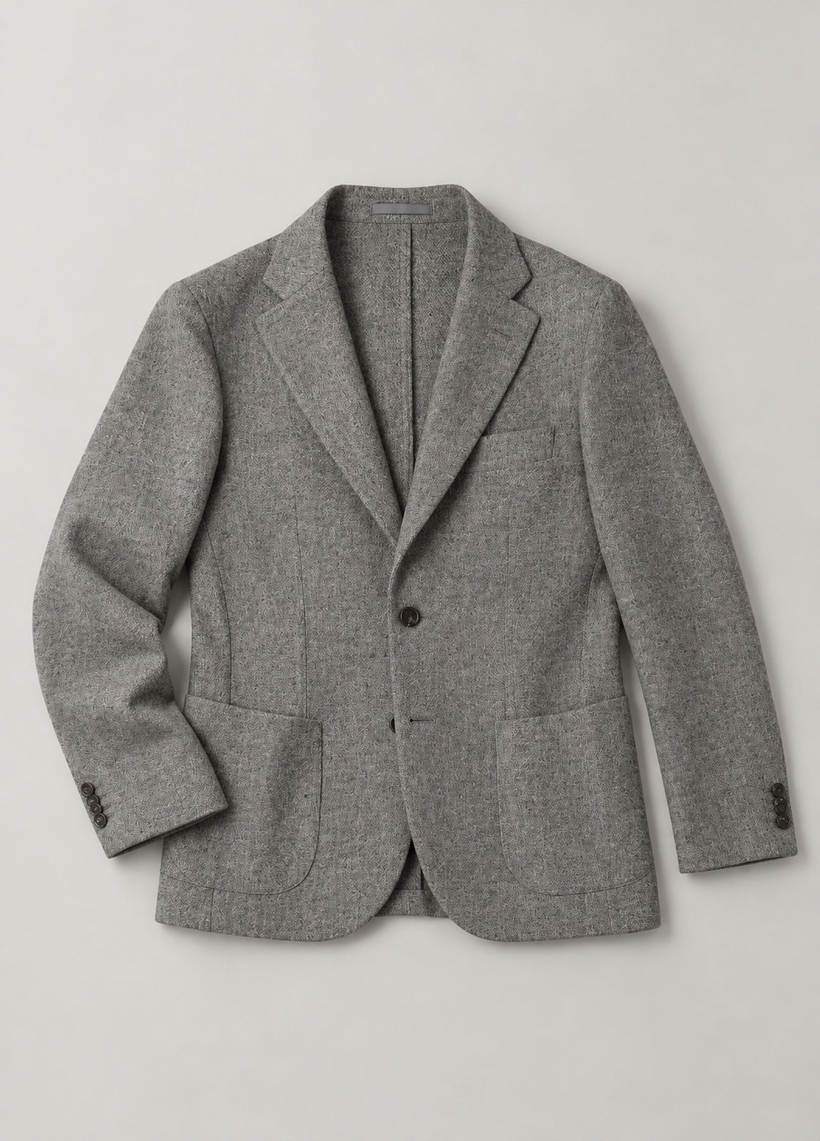 Americana vestir textura gris