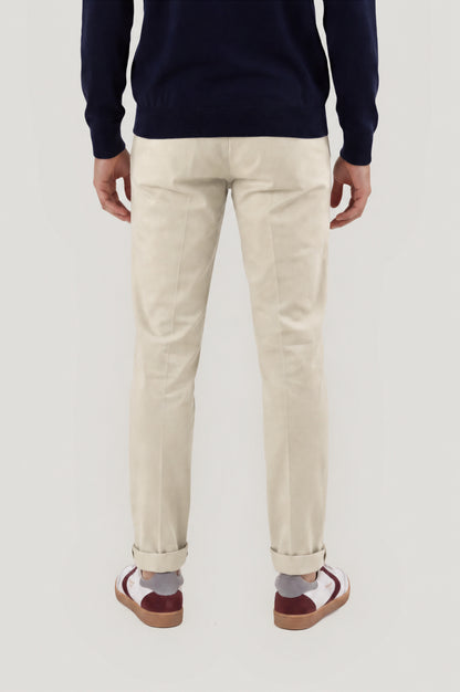 Pantalón chino premium beige