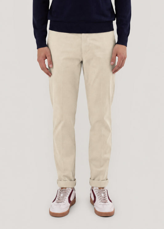Pantalón chino premium beige