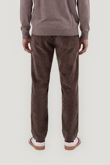 Pantalón jogger pana marrón