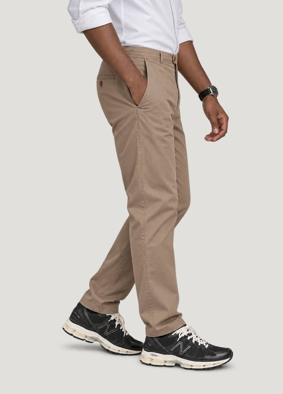Pantalón jogger sarga arena