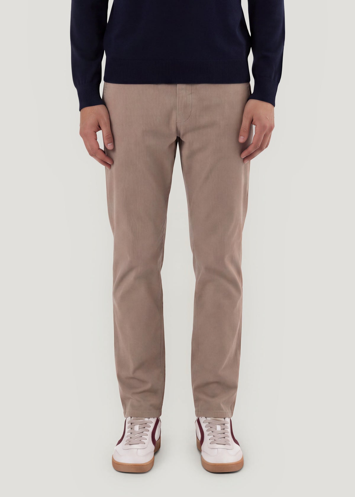 Sand twill jogger pants