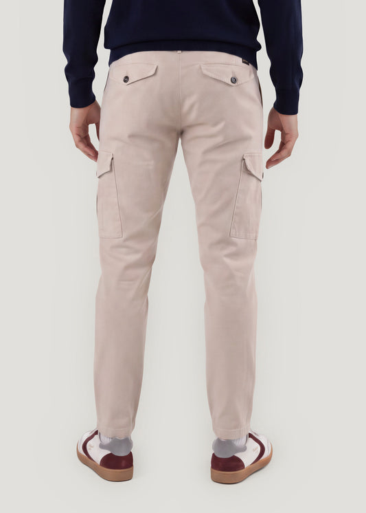 Pantalón cargo beige