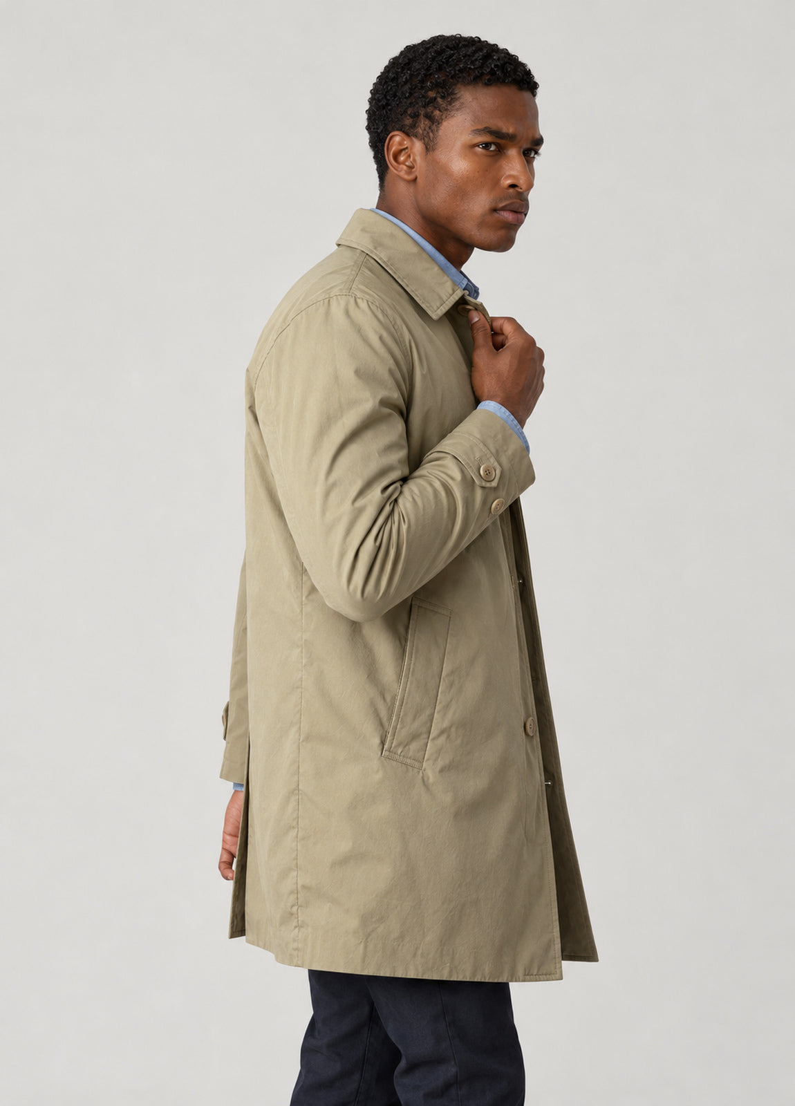 Trench kaki