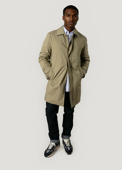 Khaki trench coat