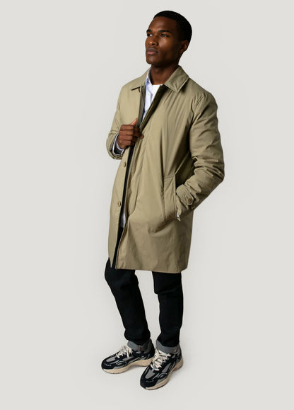 Khaki trench coat