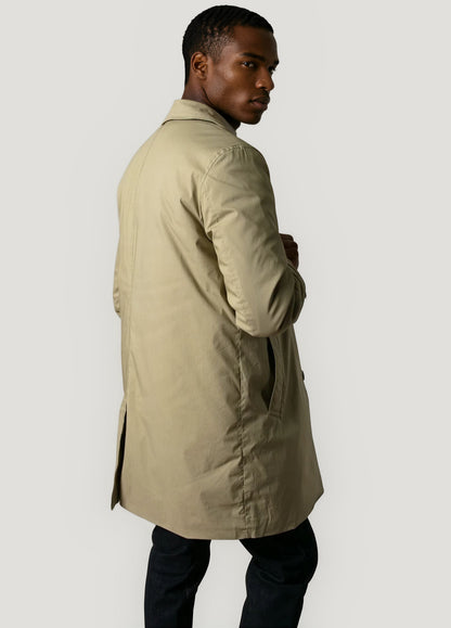 Khaki trench coat