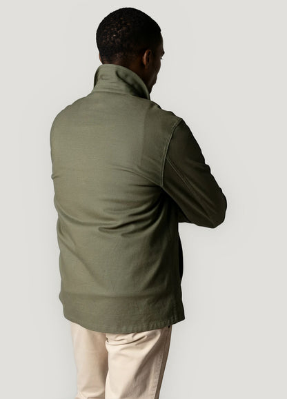 Green canvas parka