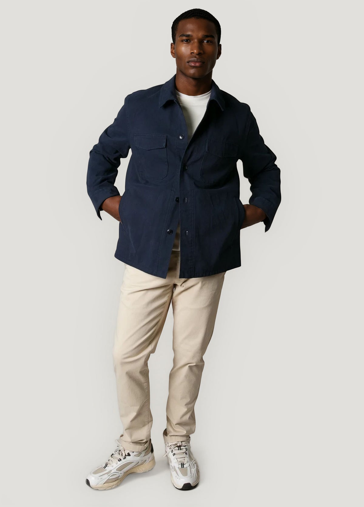 Sobrecamisa loneta marino