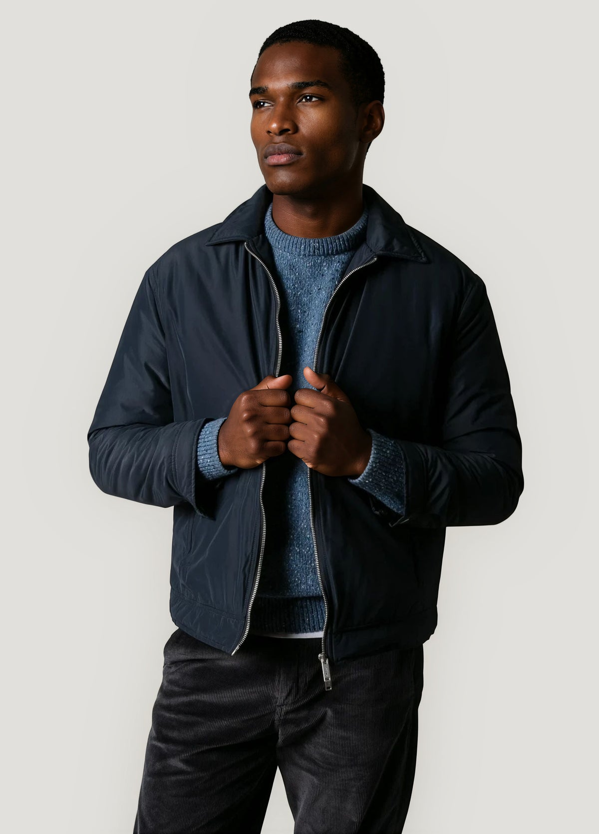Navy technical jacket