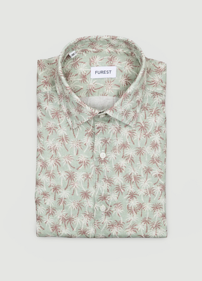 Camisa sport palmeras verde
