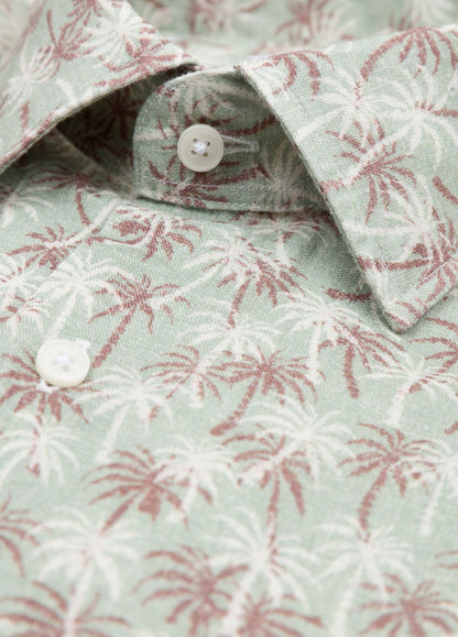 Camisa sport palmeras verde