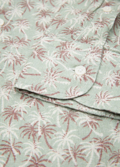 Camisa sport palmeras verde