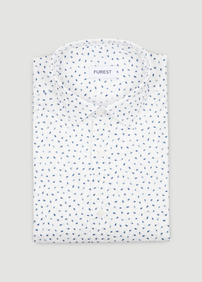 Printed blue sport shirt