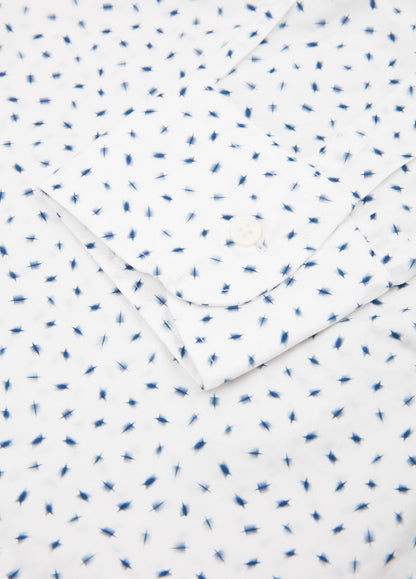 Printed blue sport shirt