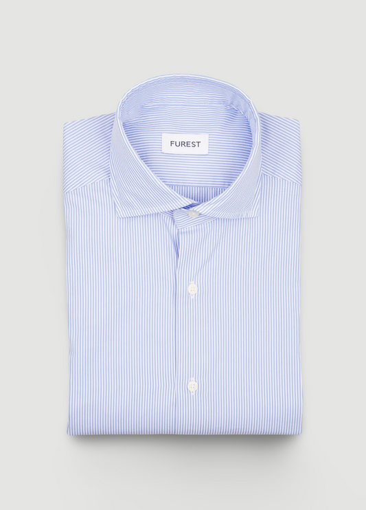 Camisa sport raya clásica azul