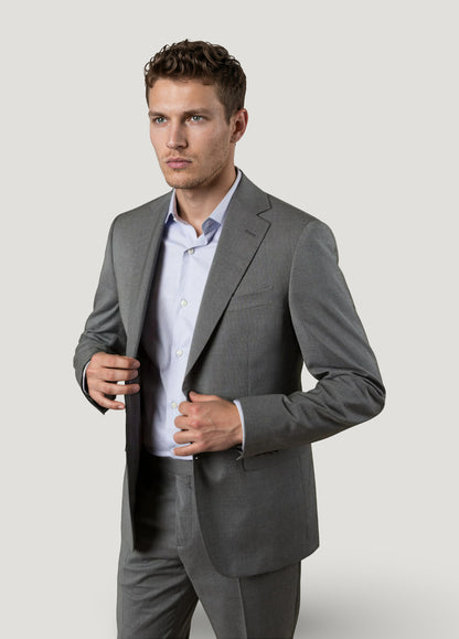 Traje vestir raya gris