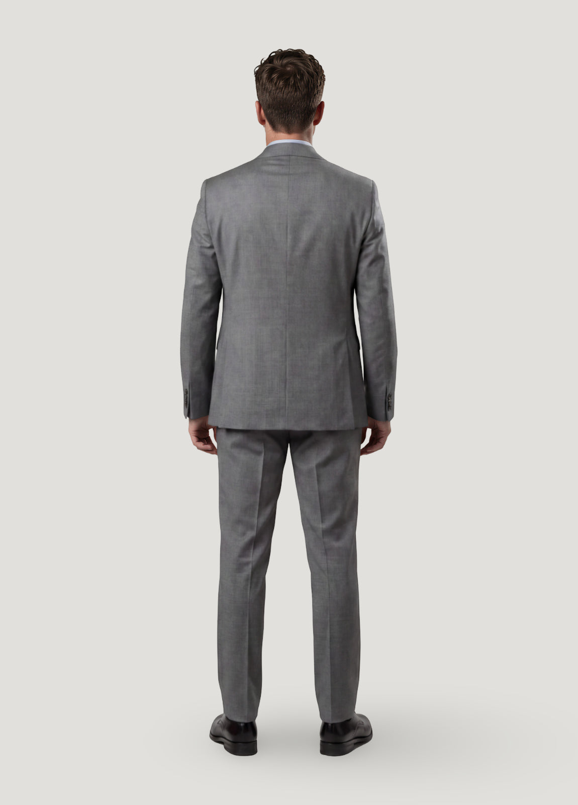Traje vestir raya gris