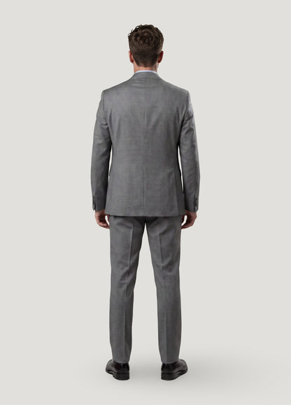 Traje vestir raya gris