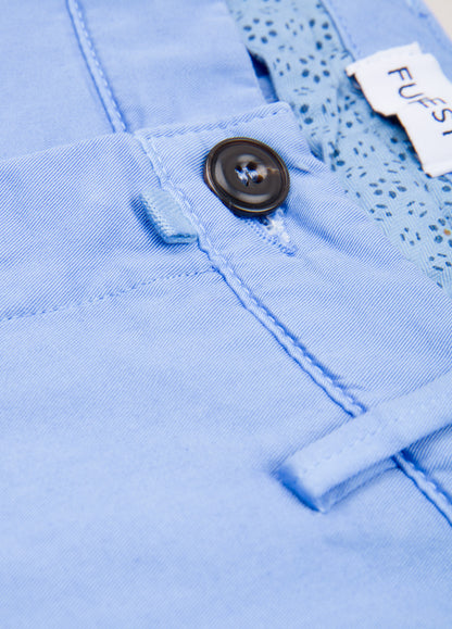 Pantalón chino gabardina azul