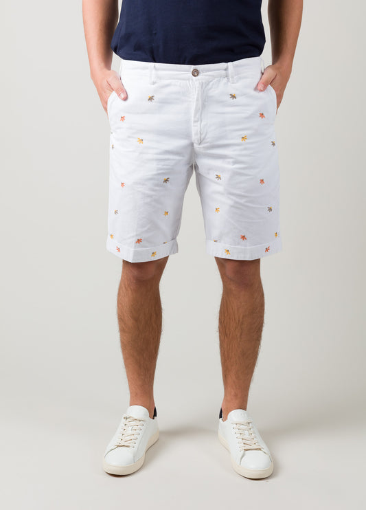 Bermuda flores blanca