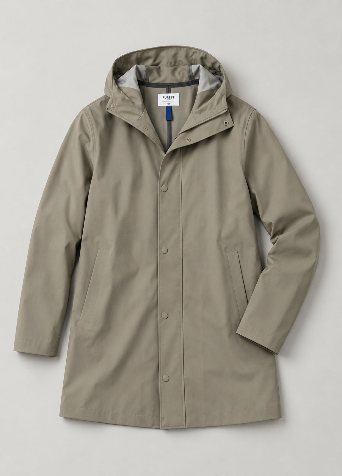 Impermeable kaki