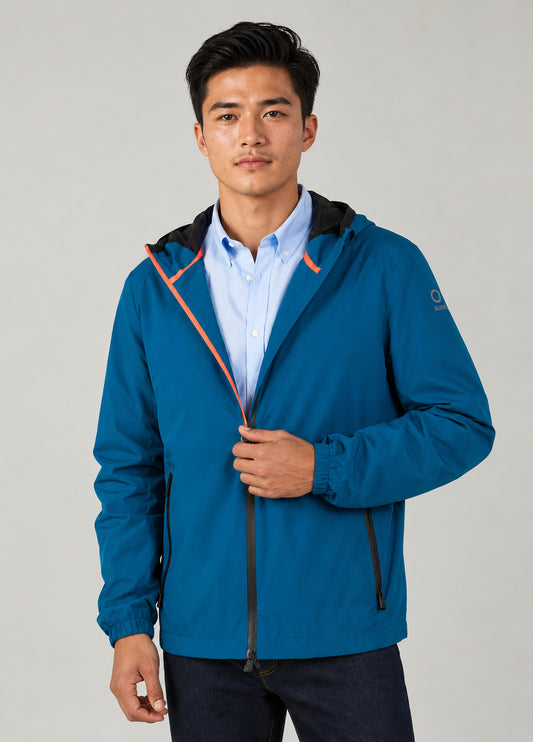 Cazadora técnica azul