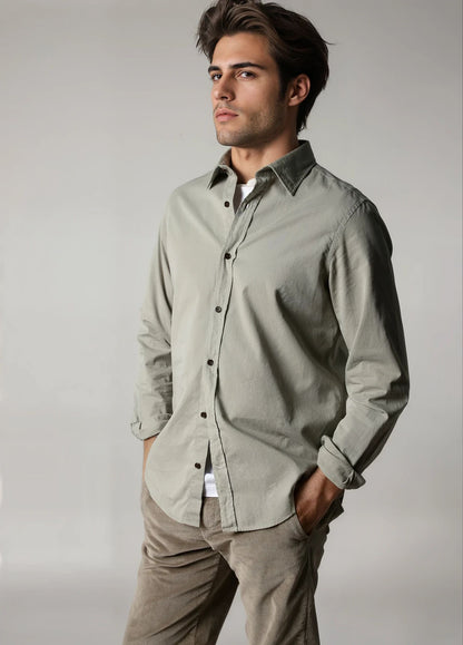 Camisa sport sarga piedra