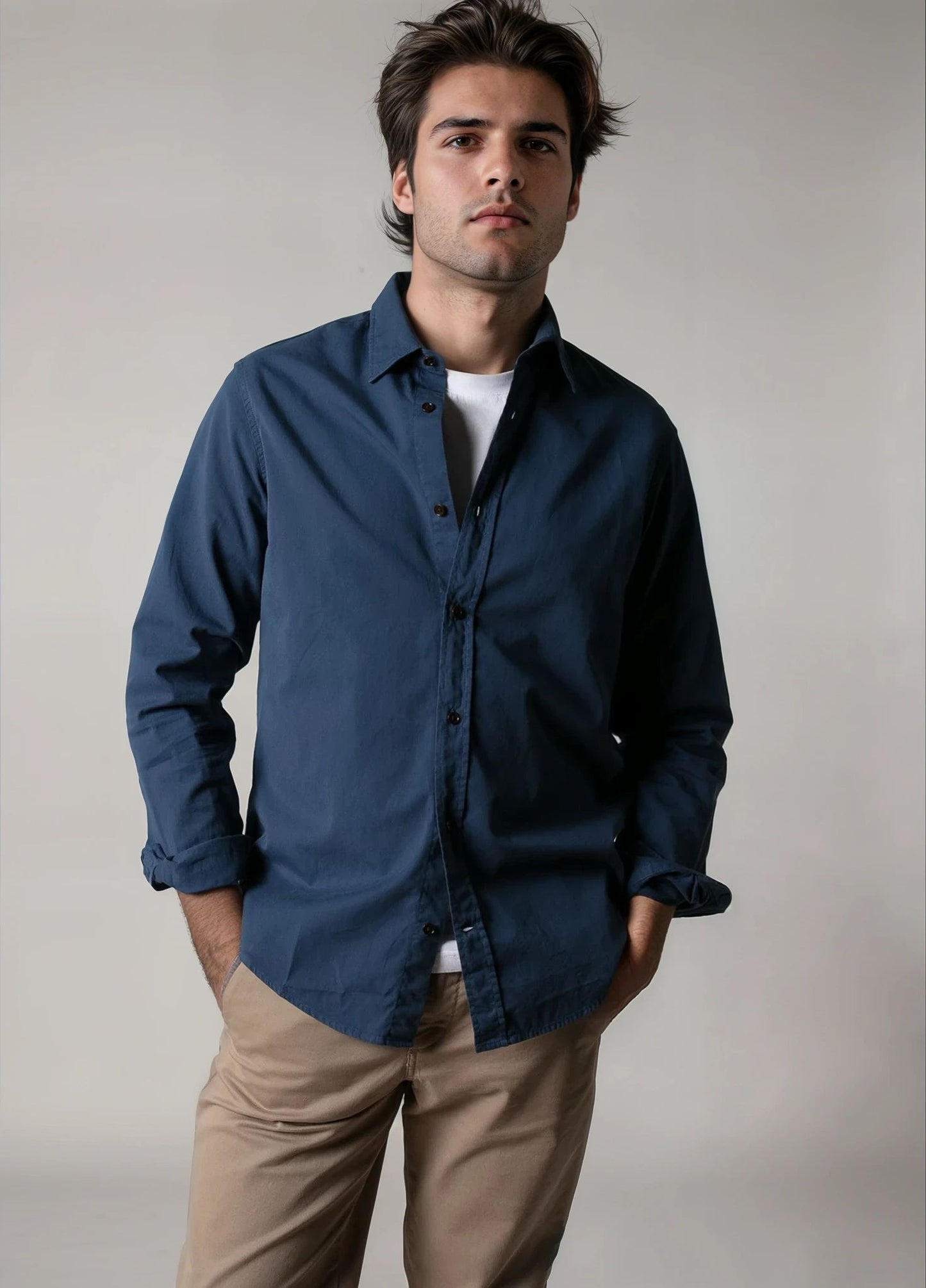 Camisa sport sarga tinta