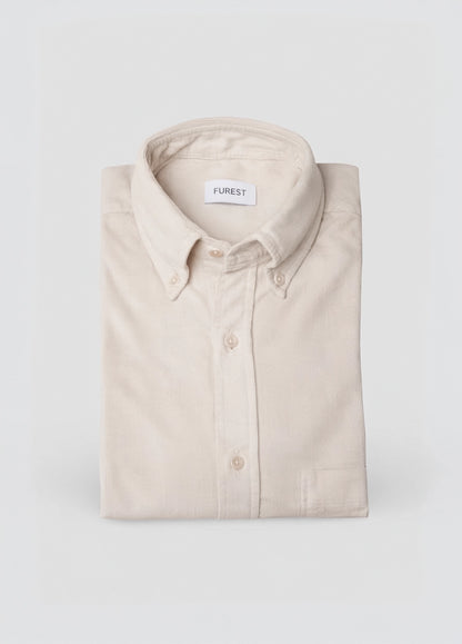Off-white corduroy casual shirt