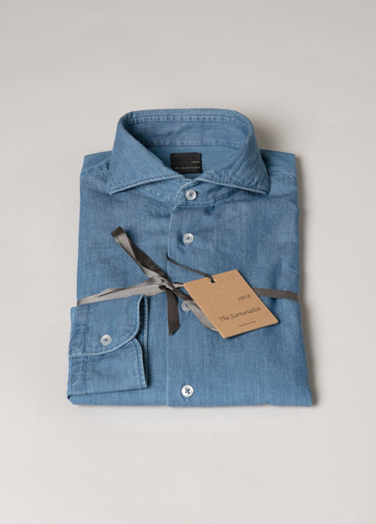 Denim sport shirt