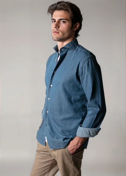 Denim sport shirt