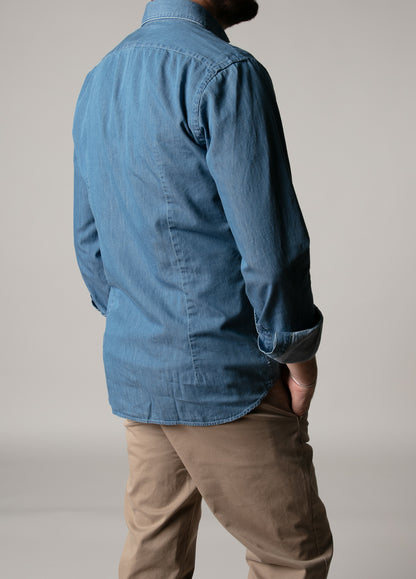 Denim sport shirt