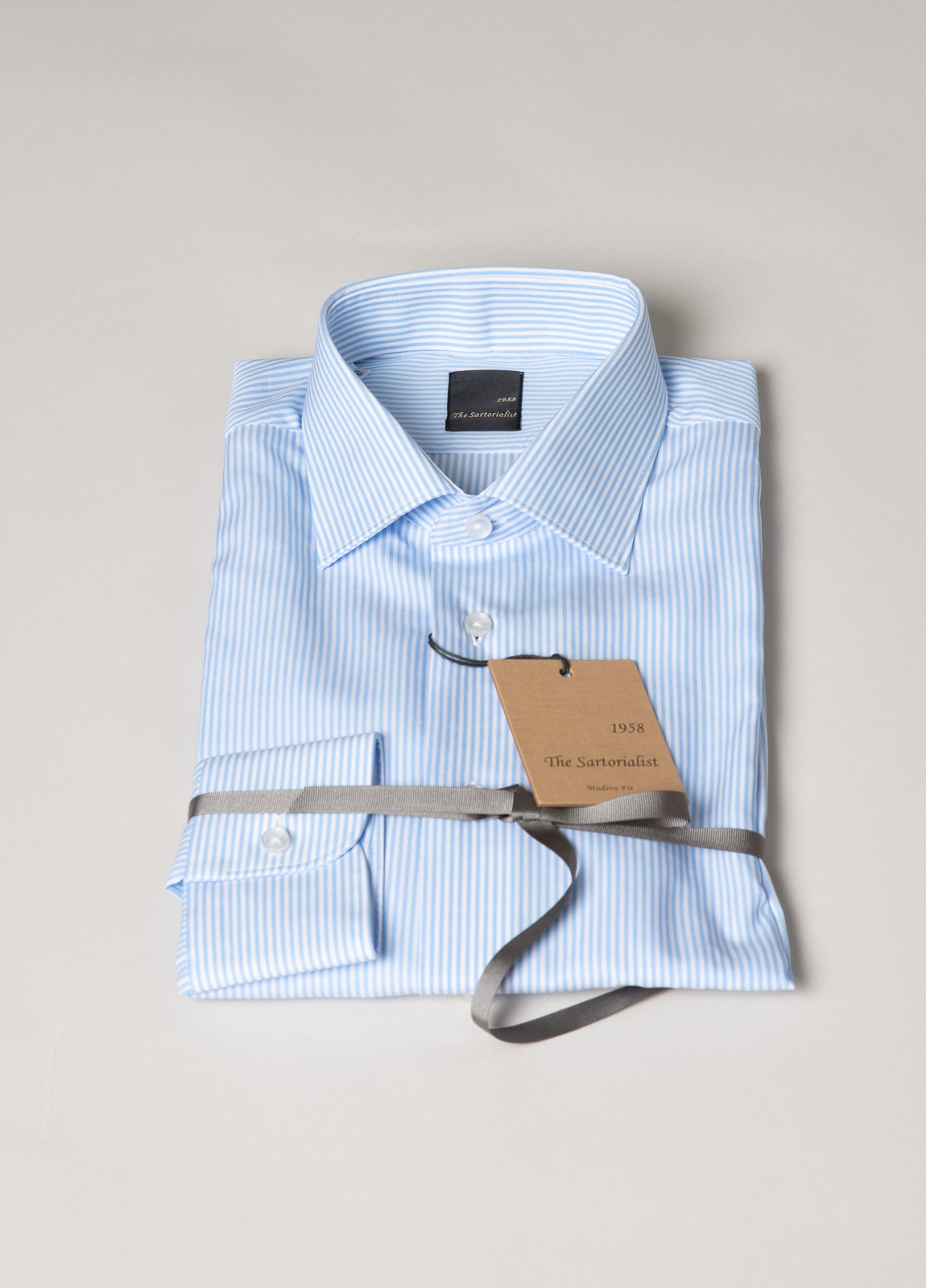 Camisa vestir rayas azul