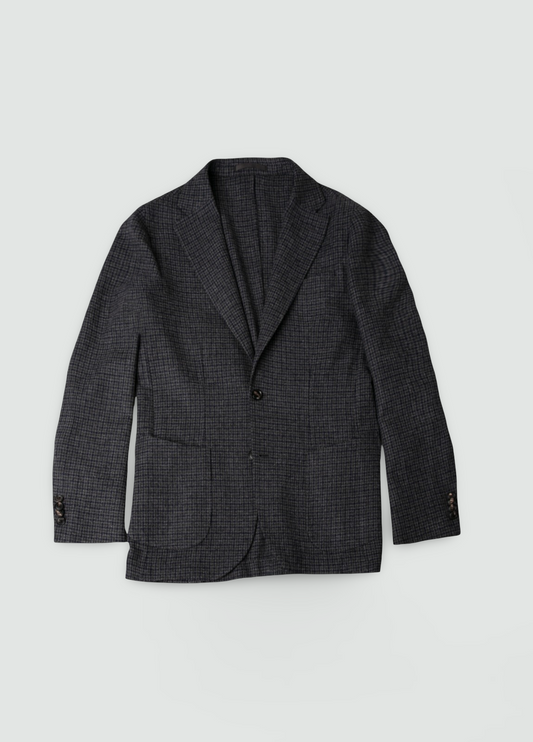 Americana vestir cuadros gris