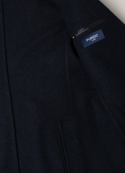 Navy textured suit jacket