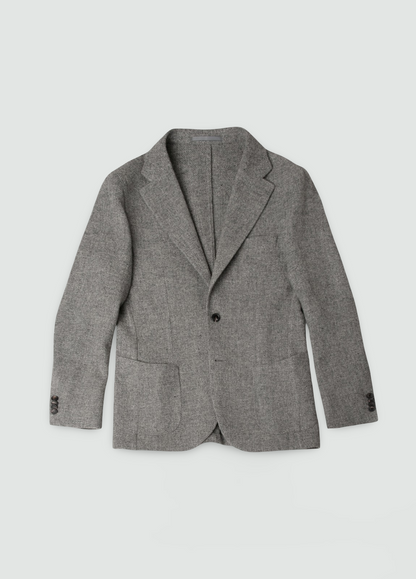 Grey textured blazer